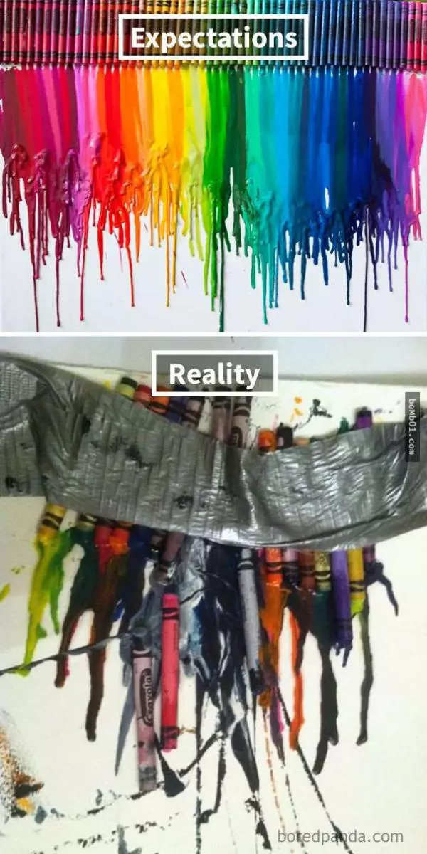 30個害大家笑到長腹肌的「理想VS現實」DIY作品!