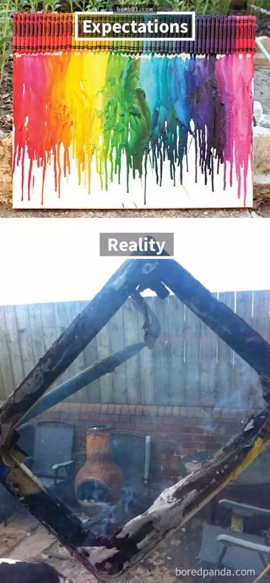 30個害大家笑到長腹肌的「理想VS現實」DIY作品!