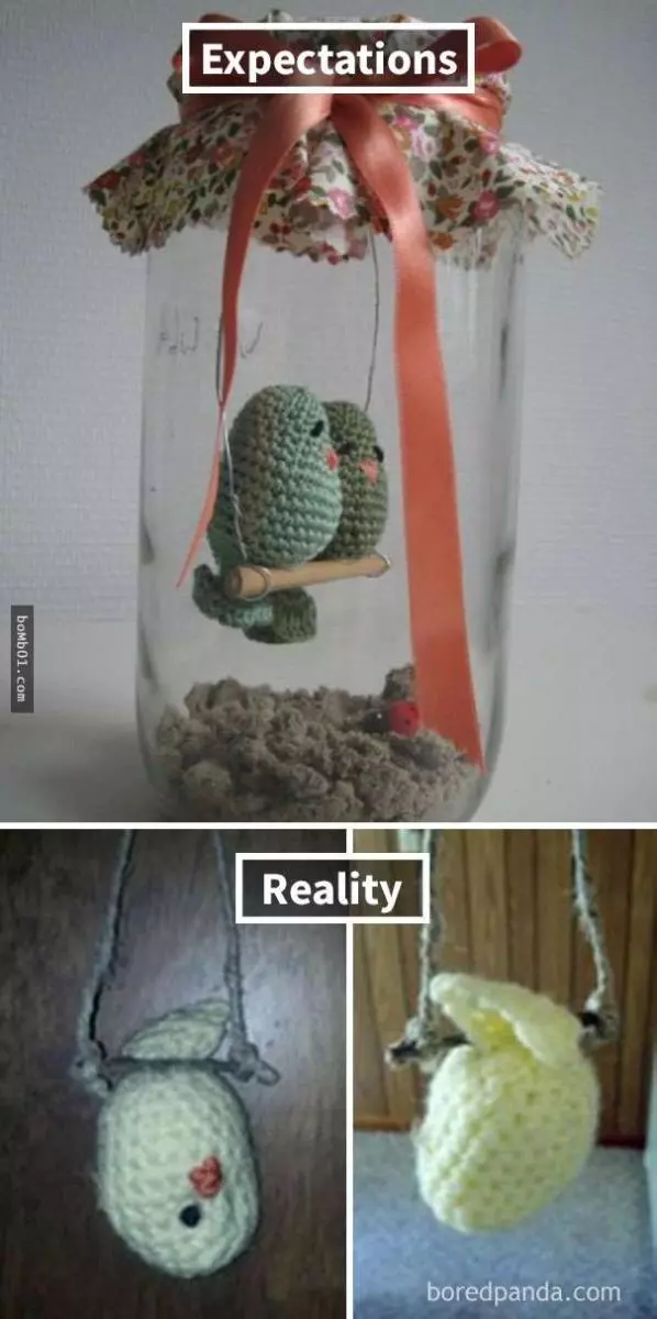 30個害大家笑到長腹肌的「理想VS現實」DIY作品!