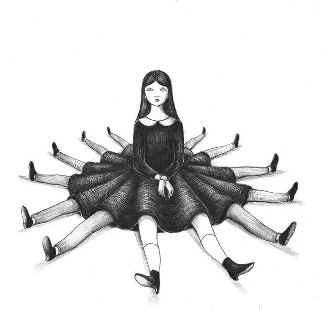 這個插畫家的作品完全沒有血腥的畫面 但敢看的人卻沒幾個...