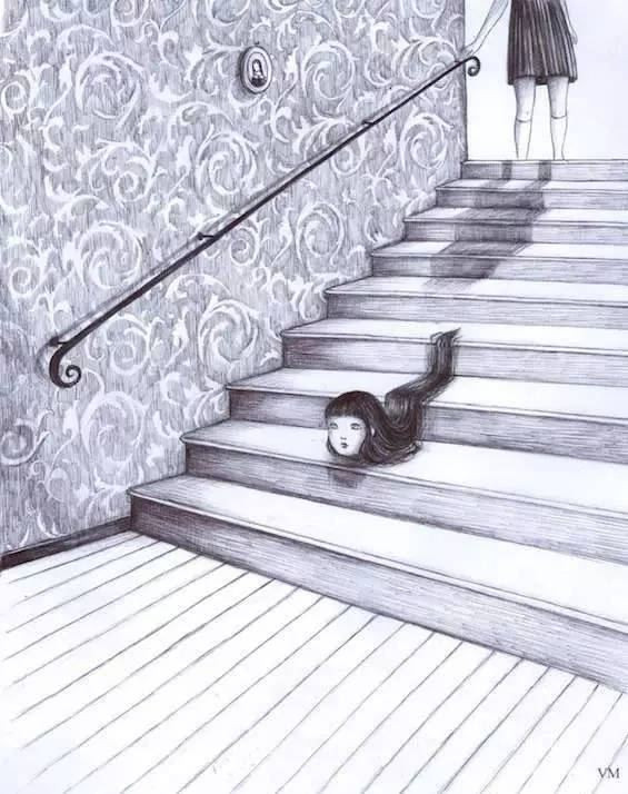 這個插畫家的作品完全沒有血腥的畫面 但敢看的人卻沒幾個...