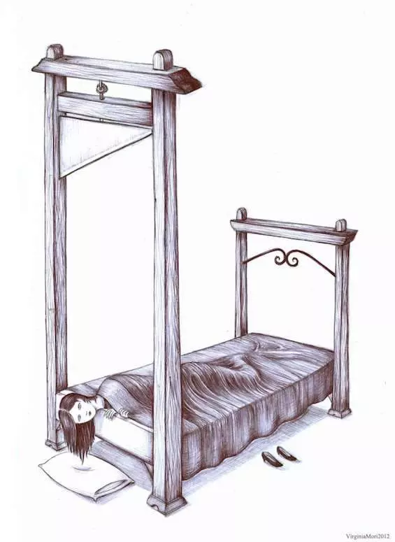 這個插畫家的作品完全沒有血腥的畫面 但敢看的人卻沒幾個...