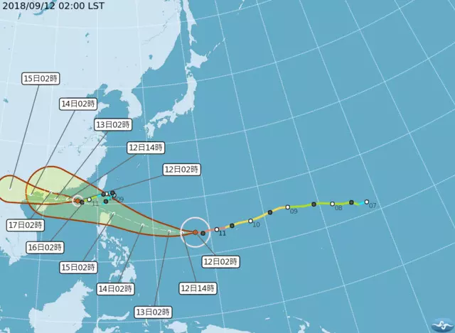 「地表最強風暴」倒數! 山竹強颱估周五發海警 -