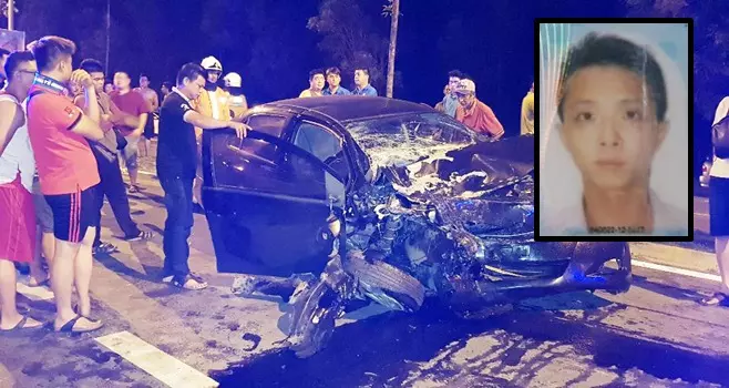 凌晨車禍 轎車與客貨車猛撞 華男當場斃命