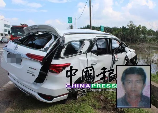 死亡車禍 ! 休閒車撞轎車翻滾 2人拋車外1斃命