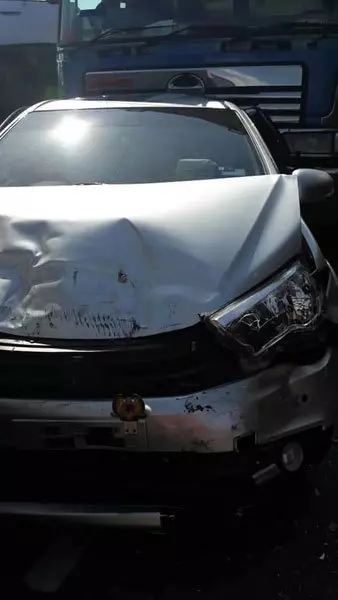 檳城柔府9車連環撞,南北大道出口處嚴重阻塞!幸沒傷亡!