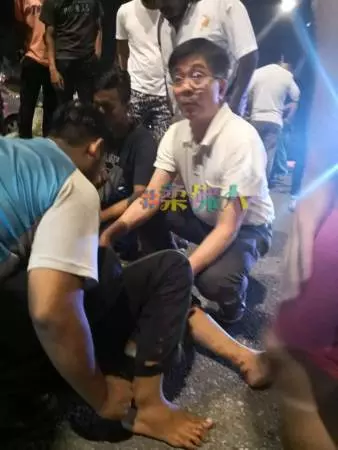 用拖鞋穩固傷者頸項 巫程豪途經車禍現場施救 網民讚