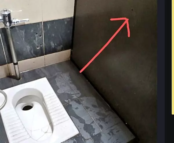 男廁也有偷拍? 廁牆板發現小洞