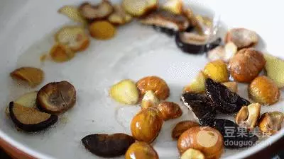 香菇素燒栗子 的詳細做法~