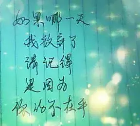 如果有一天我放棄了,那是因為我累了!