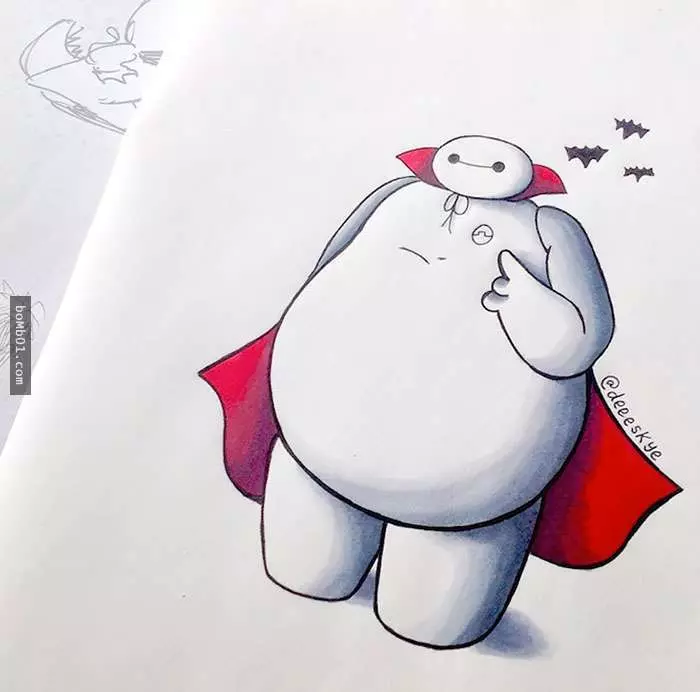無師自通的18歲插畫家把杯麵化身成22個迪士尼經典角色…爆笑公主版的杯麵個性十足!