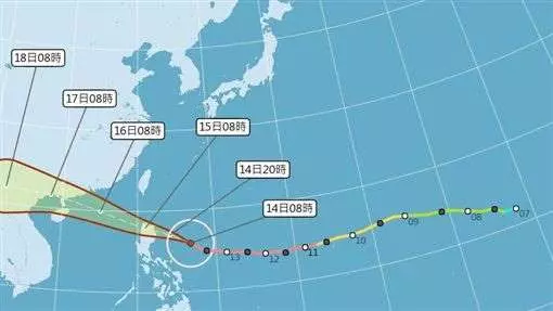 最強颱山竹海警發布!台沿海已見長浪