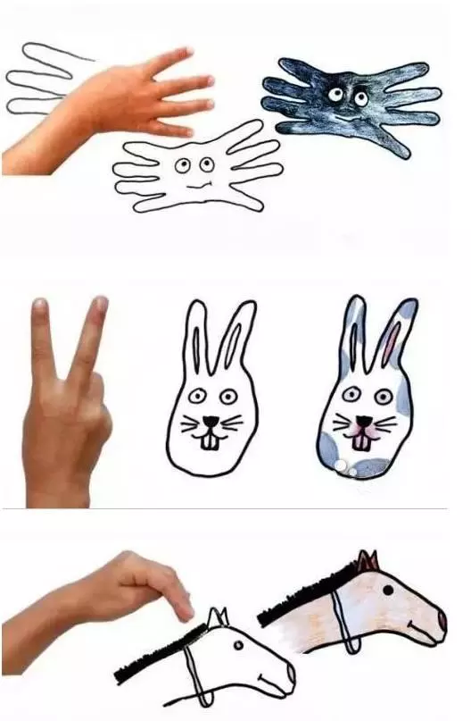 幼兒園手指畫大全,可以跟孩子一起動手畫一畫喔~