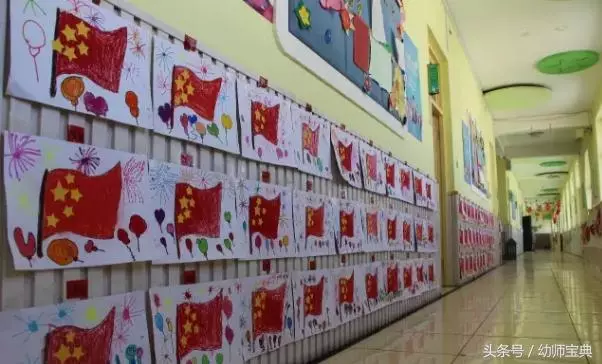 幼兒園環創|國慶節走廊環創這樣布置,過節氛圍才夠濃!