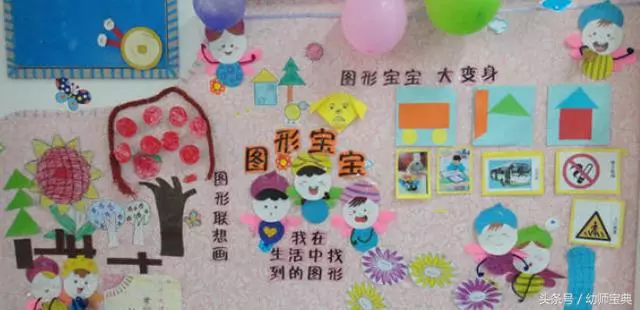 幼兒園主題牆|不用「方」,這幾款圖形主題內容豐富又好看