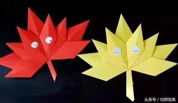 手工|秋天折幾片樹葉就能布置教室,不信你看!