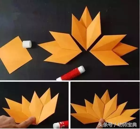 手工|秋天折幾片樹葉就能布置教室,不信你看!