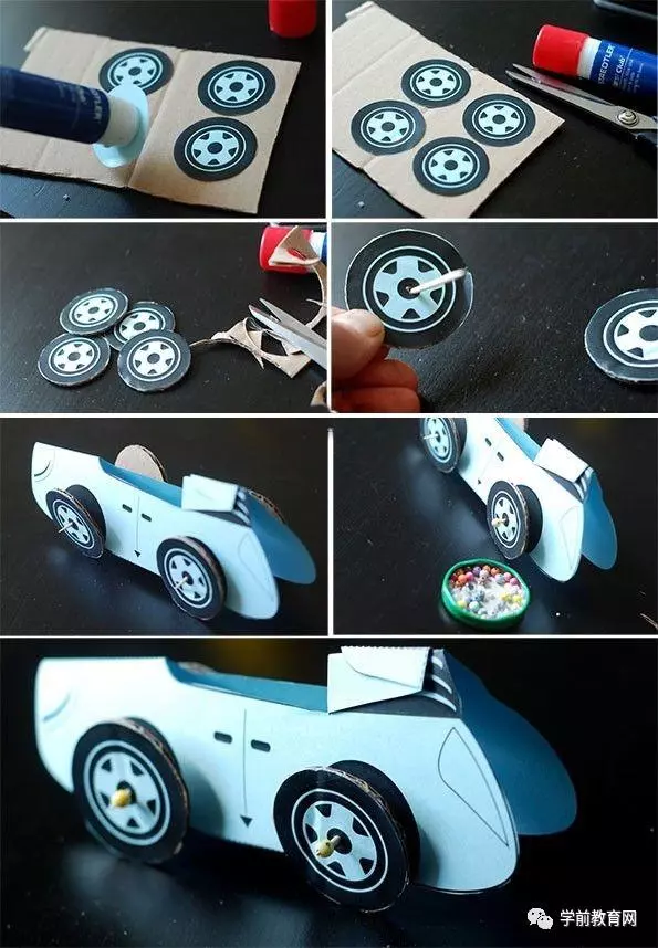 創意手工:簡單易做的立體小汽車(附教程)