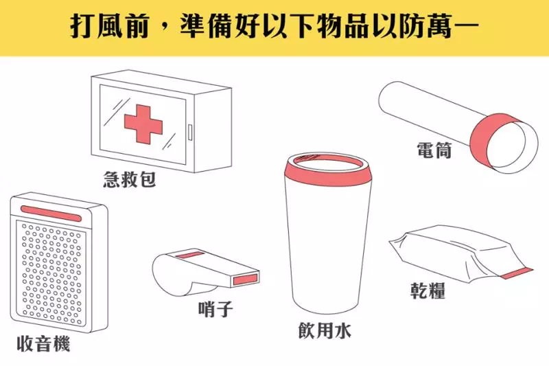 颱風來臨前幾點小提醒