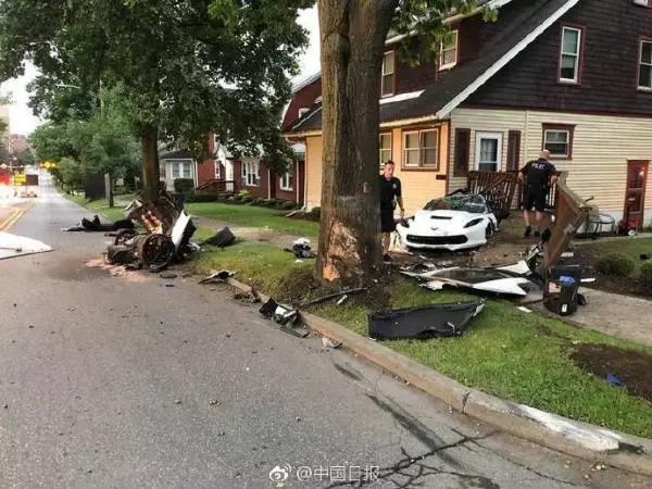 在美21歲中國留學生酒局後駕車撞樹身亡 車成兩半