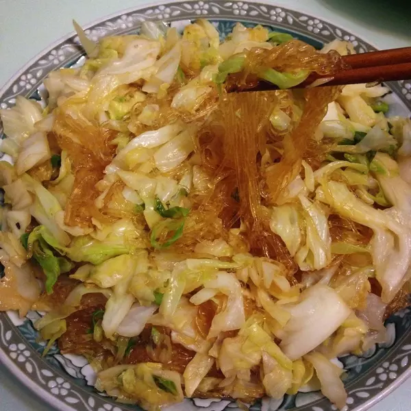 高麗菜炒冬粉就是這樣炒才是最好吃!