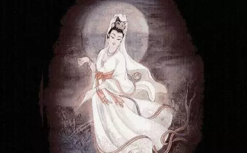 男子半夜回家,打開門突然發現觀音菩薩現身