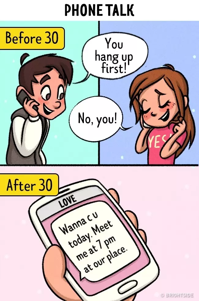 13張戀愛中的女生「30歲前 VS 30歲後」的明顯變化,第一張中肯到男朋友都想哭了!