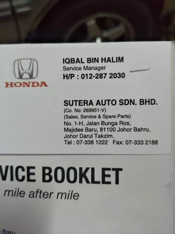 HONDA廠經理,態度欠佳,無心服務趕華人顧客