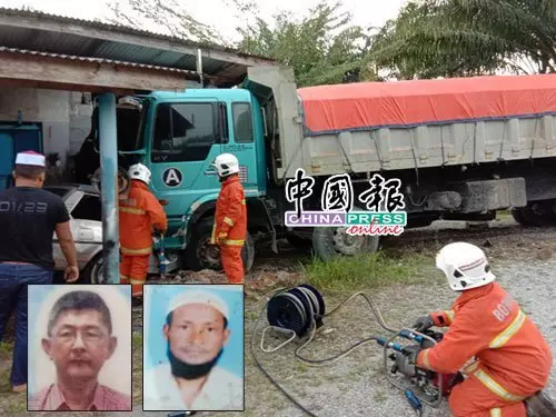 載沙羅釐疑剎車器失靈,撞車復撞入工廠!造成2人冤死!