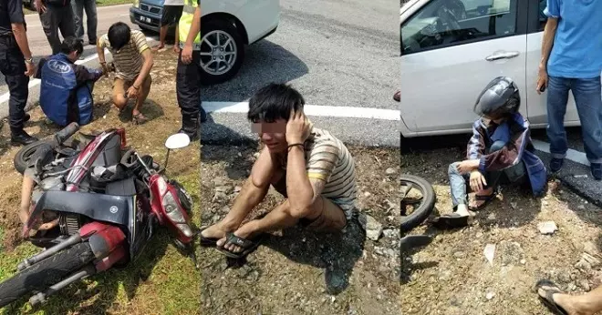 華裔摩哆劫匪在光天化日下搶劫華裔女中學生,男驅車追逐成功逮匪,雙雙當場被民眾圍捕!