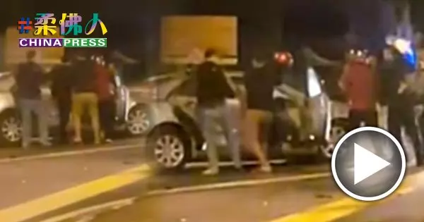 司機遇車禍 還慘遭多人圍毆