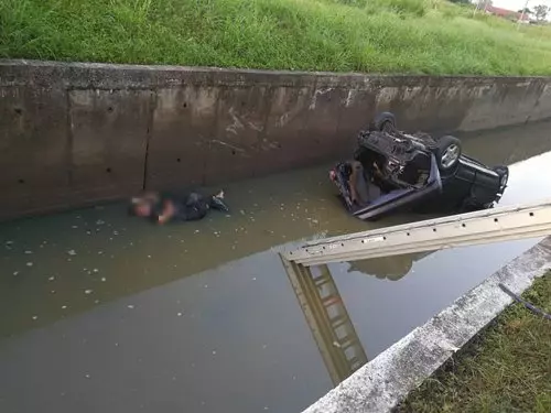 轎車撞樹飛溝 司機頭傷斃命
