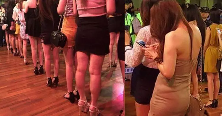 酒店妹排排站受檢!警方突襲…「正妹秀美腿」 眾人狂歪:揪團囉