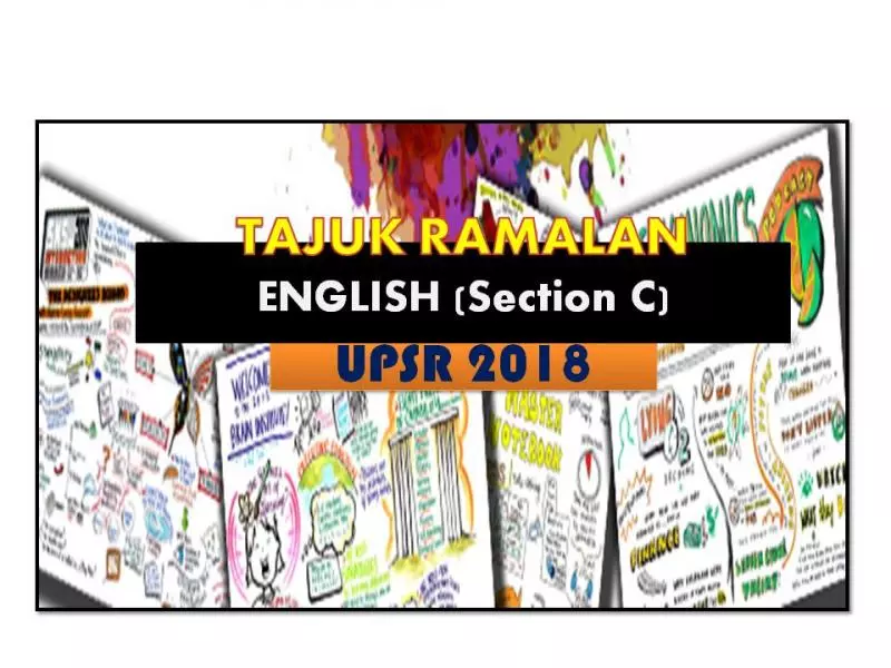 Ramalan Essay English Paper 2 (UPSR英文書寫試卷預測題目 )