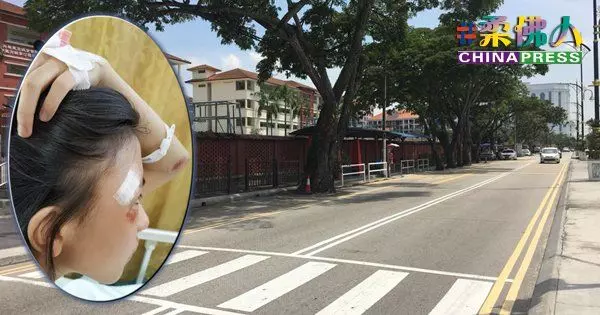 摩哆疑闖斑馬線紅燈 女寬中生被撞傷