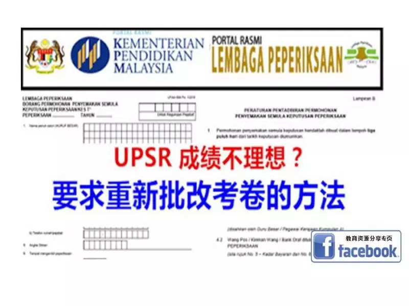 UPSR成績上訴重改的方法