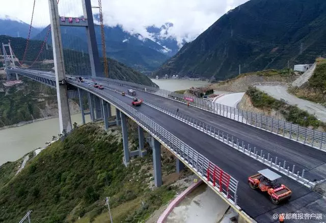 好消息!雅康高速「川藏第一橋」修通啦