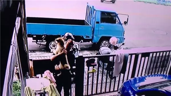 背後遭撞擊!他兇狠回頭想算帳卻發現愛犬討抱抱 秒抱起拍背:乖喔