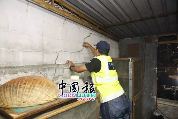 殃及4間住家 舊巴生路上海花園 再土崩