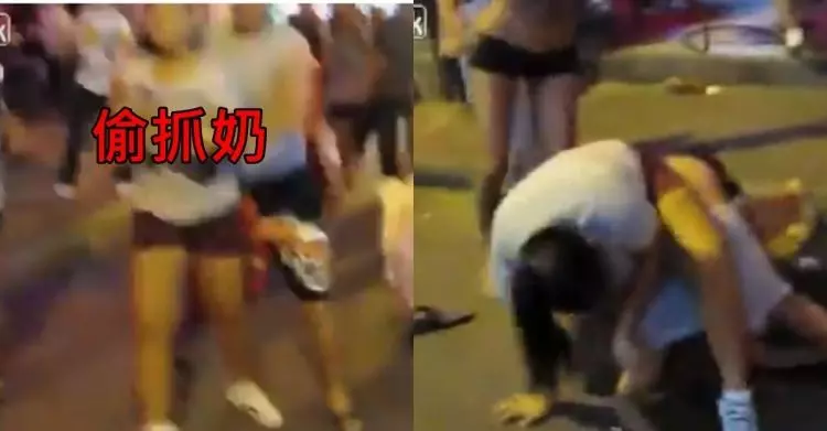 上街狩獵...挑妹子秒被爆頭!路人都不敢勸架:根本專業格鬥片!(片)