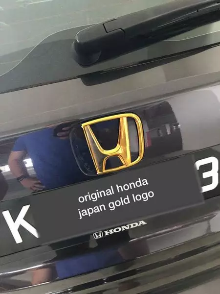 泊車場偷本田LOGO牌不果 女子干案全程被拍下