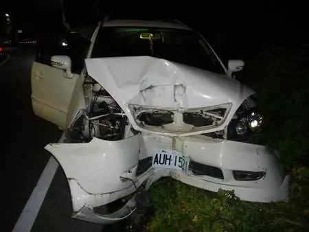 毒駕殞命?彰化休旅車自撞電線桿 男死女重傷