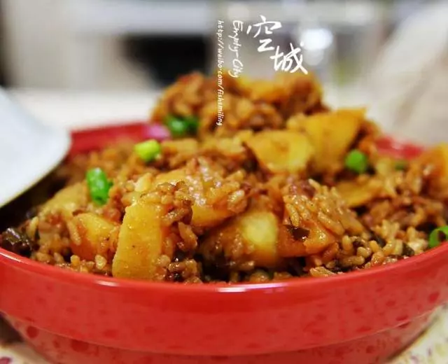 【土豆燜飯(電飯鍋版)的做法步驟圖】
