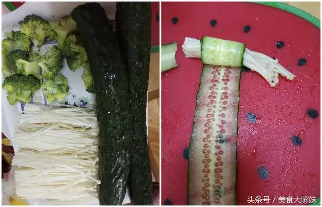 夏天黃瓜這樣吃,卷一卷,上桌是大菜,三天兩頭做一盤,比肉還香