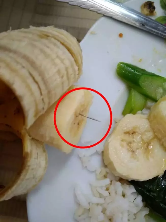 【真的假的?】網上瘋傳檳城巴殺香蕉內藏有針!爆料者:「吃到一半有一支針插進舌頭,非常深!」