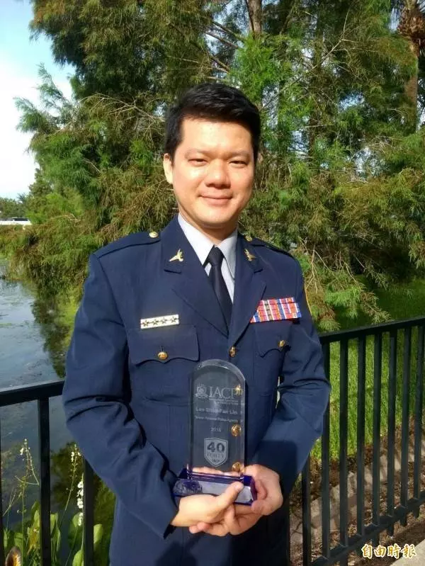 台灣第一人!駐美警官林少凡 獲頒國際警察首長協會菁英領袖獎