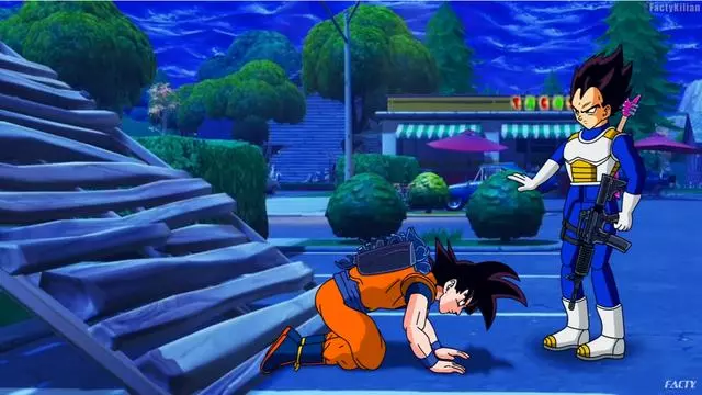 龍珠超,悟空貝吉塔玩遊戲,最後貝吉塔用這句話讓悟空成功吃雞!