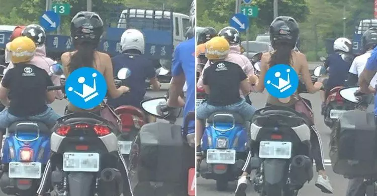 都地球暖化害的!女騎士得穿這樣「美背全空」僅細線 網嗨炸:我用眼神保護