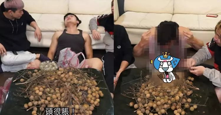 極限實測慎入！網紅狂嗑1000顆龍眼「噴鼻血、嘔吐、臉脹紅」…網驚：真的出事了(影