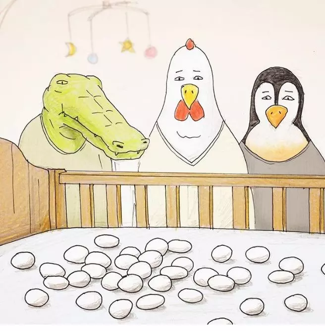 24張「各種崩壞」的惡搞插畫 鱷魚慘變搞笑藝人被玩壞掉